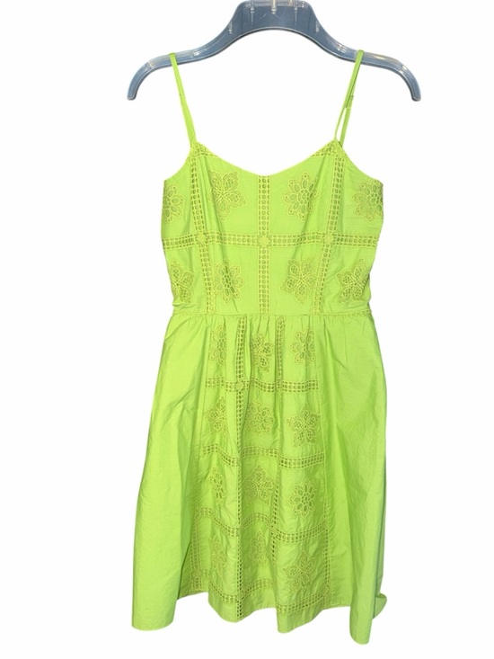Love The Label Dresses & Skirts - Bright Lime Eyelet Midi Dress with Spaghetti Straps —#128